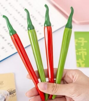 Pulpen gel karakter cabai hijau dan merah